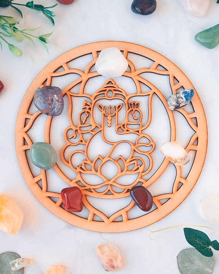 Altar Ganesh piedras Altar Ganesh piedras