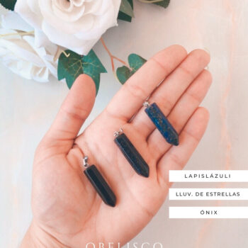 dije obelisco Lapislázuli, Lluvia de Estrellas, Ónix