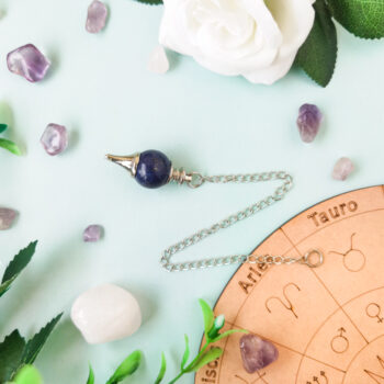 Pendulo esfera lapizlazuli