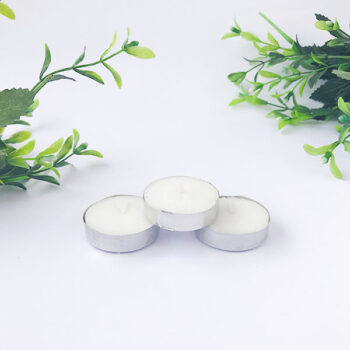vela tealight blanca