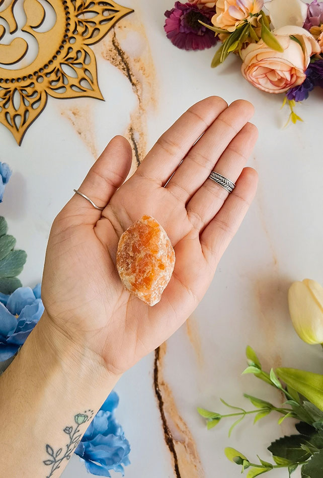 Cristal Calcita Naranja