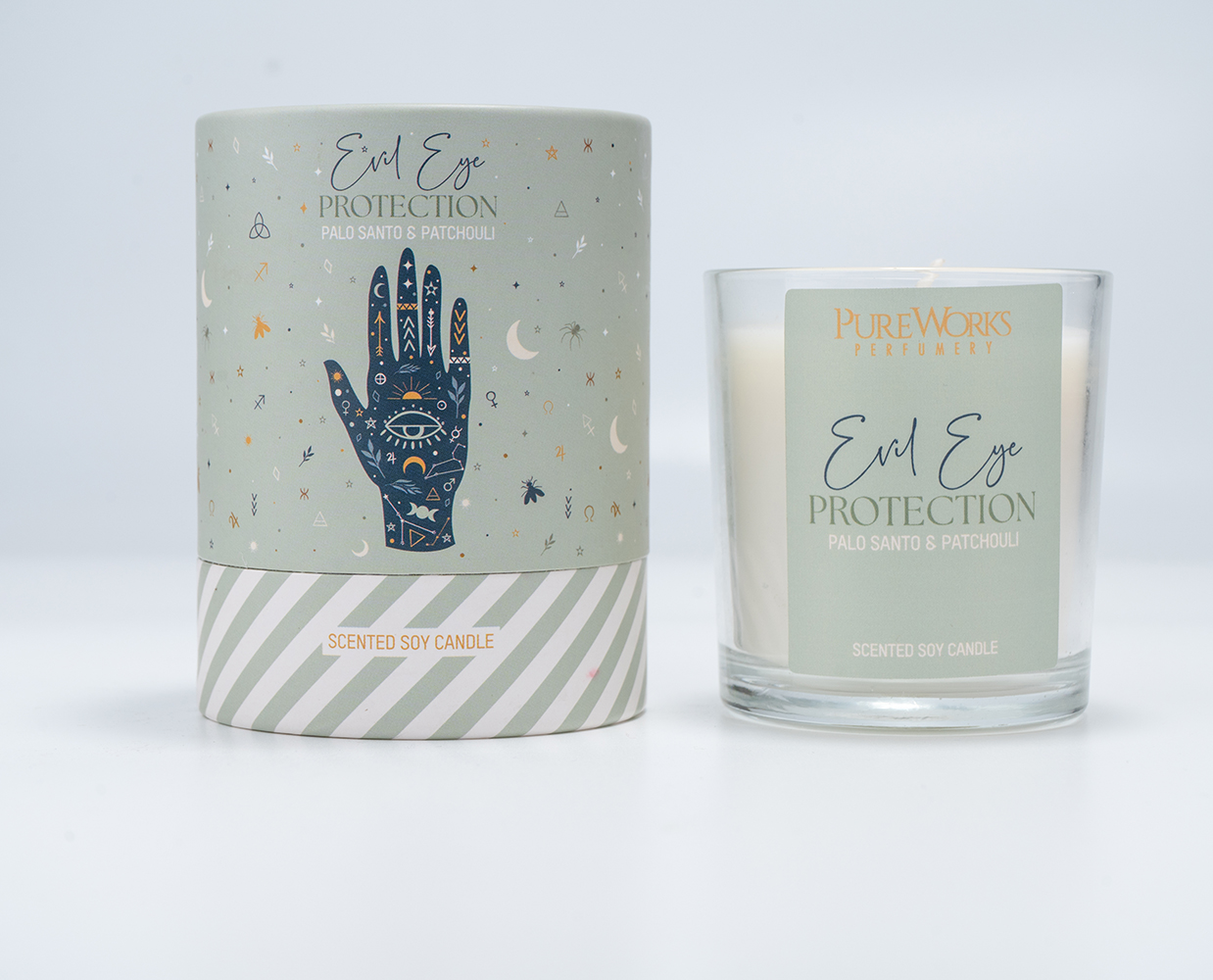 Vela Aromática de Soya - Palo Santo y Pachulí