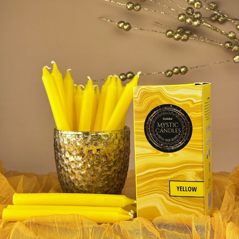 Pack Ritual 20 Velas - Color Amarillo