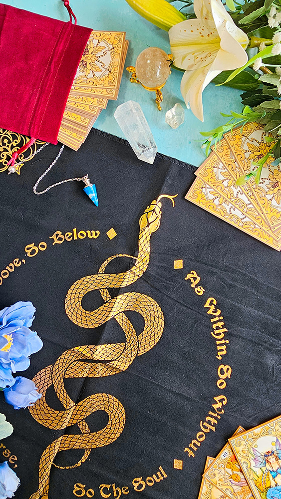 Mantel Serpiente para Tarot - Oráculo