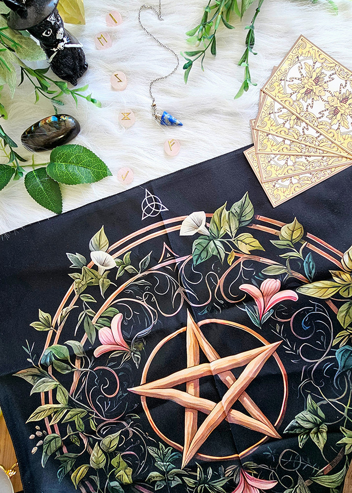 Mantel Pentáculo para Tarot - Oráculo