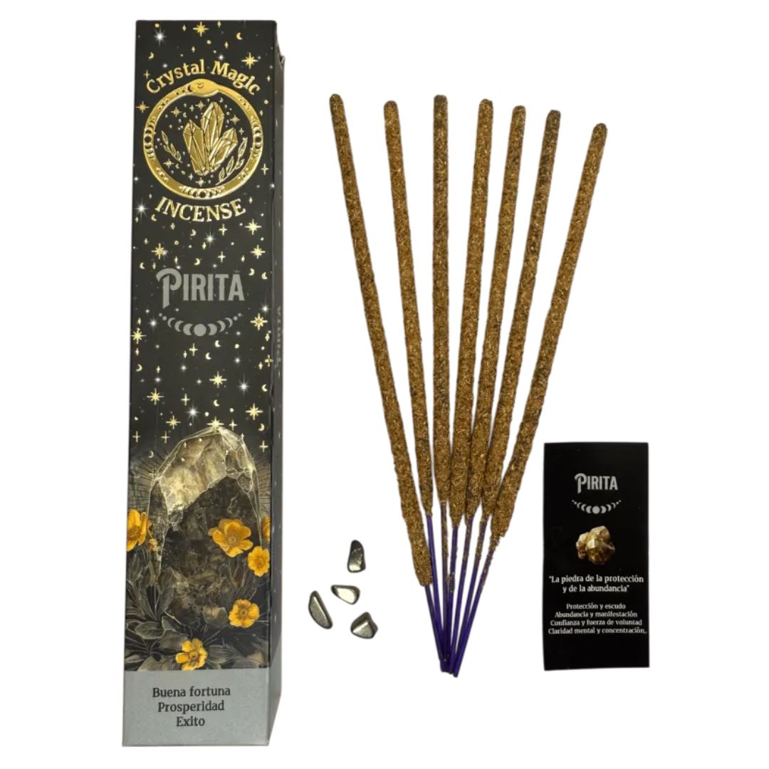 Incienso Palo santo, Lavanda y Ámbar - Pirita - Abundancia
