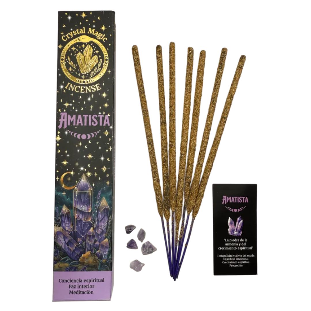 Incienso de Flores, Frutos Rojos, Vainilla y Sándalo - Amatista - Transmutación