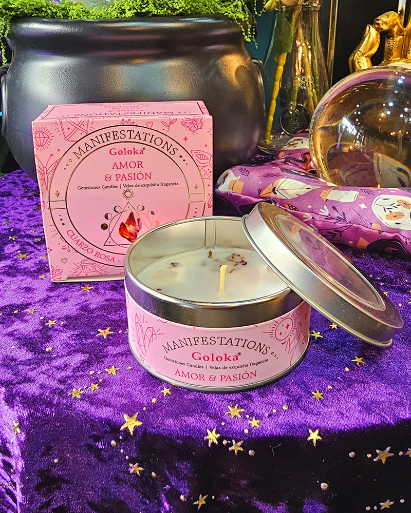Vela Aromática - Rosas & Cuarzo Rosa - Amor