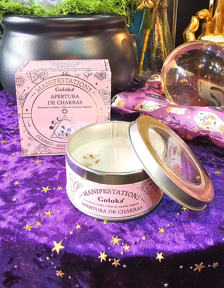 Vela Aromática - Sándalo & Cuarzo - Apertura de Chakras