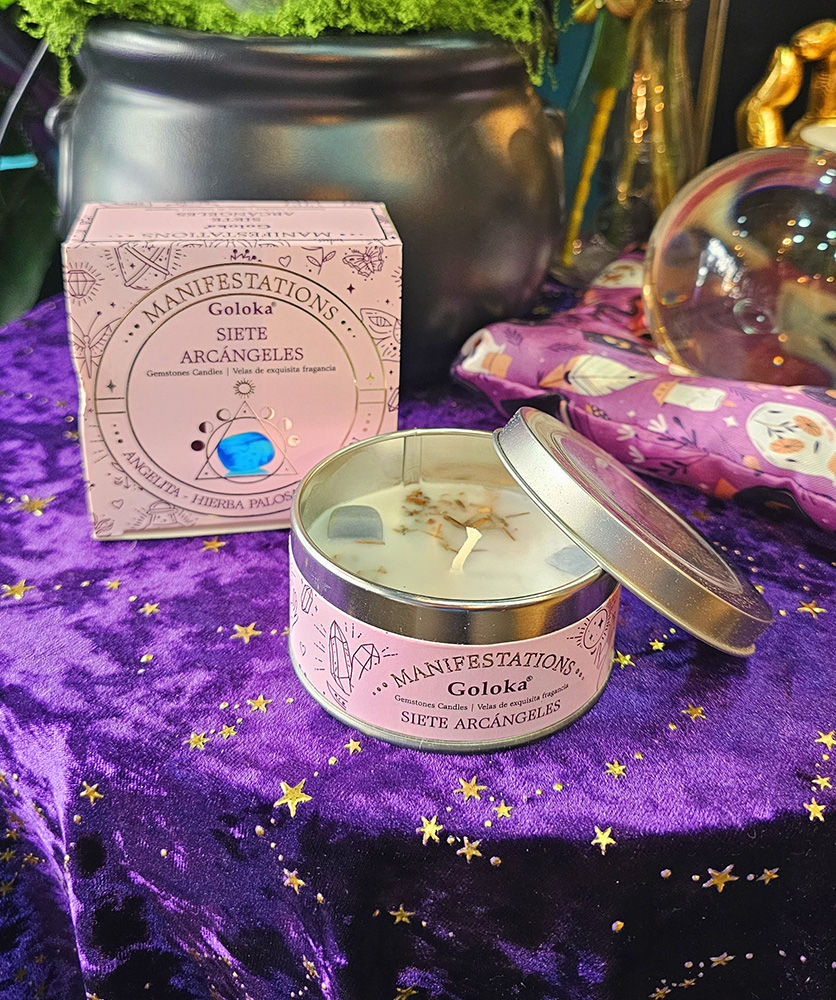 Vela Aromática - Palo Santo Limón & Angelita - 7 Arcángeles