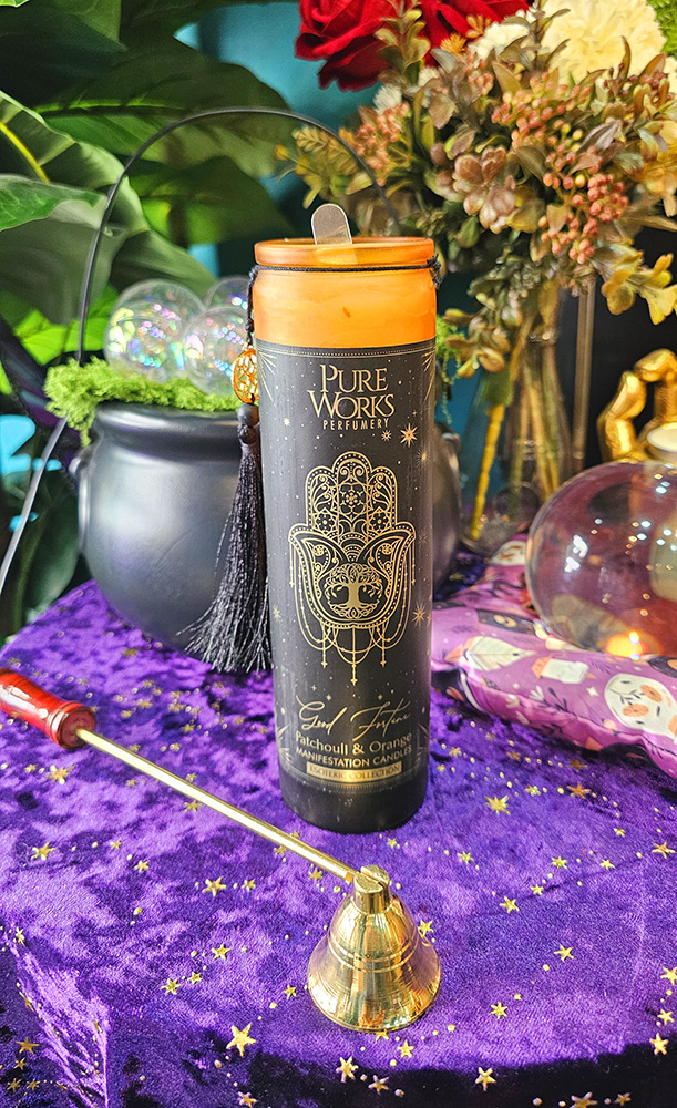 Velón Aromático - Pachulí & Naranja - Buena Fortuna