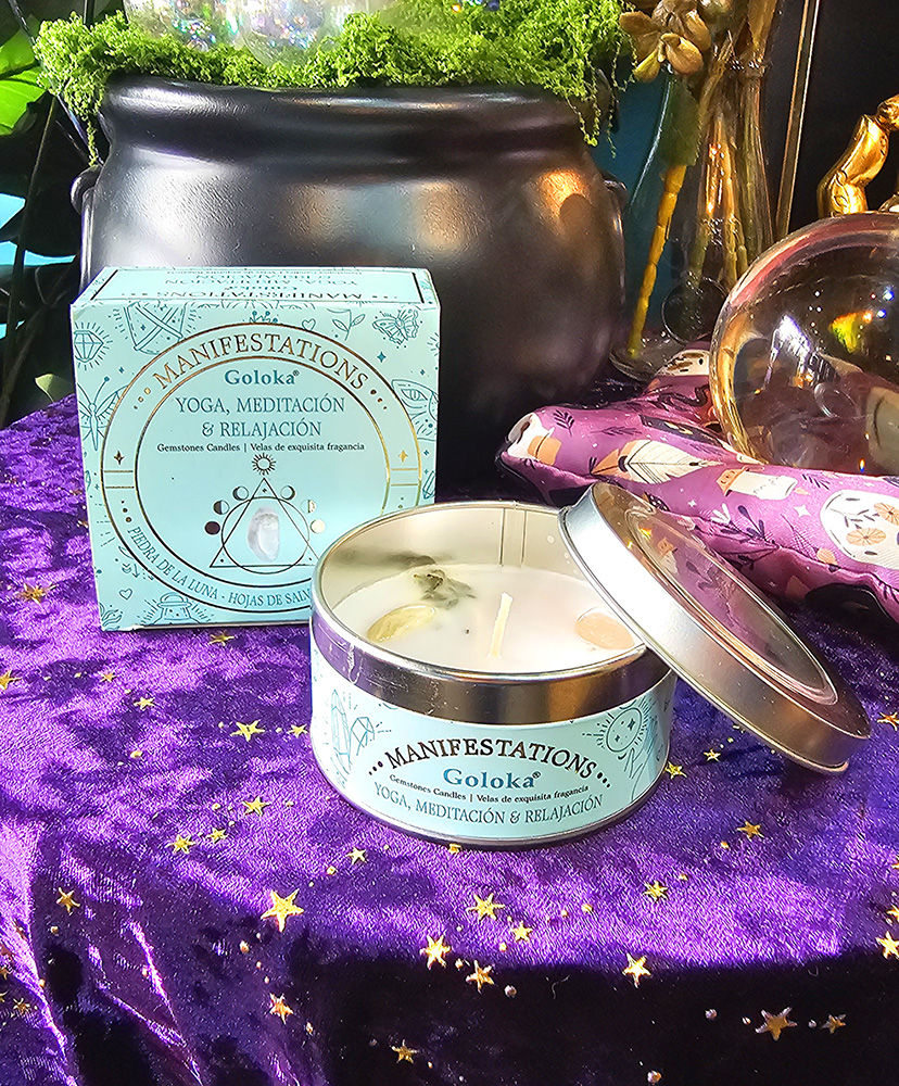 Vela Aromática - Salvia & Piedra Luna - Meditación