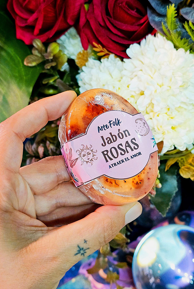 jabon rosas
